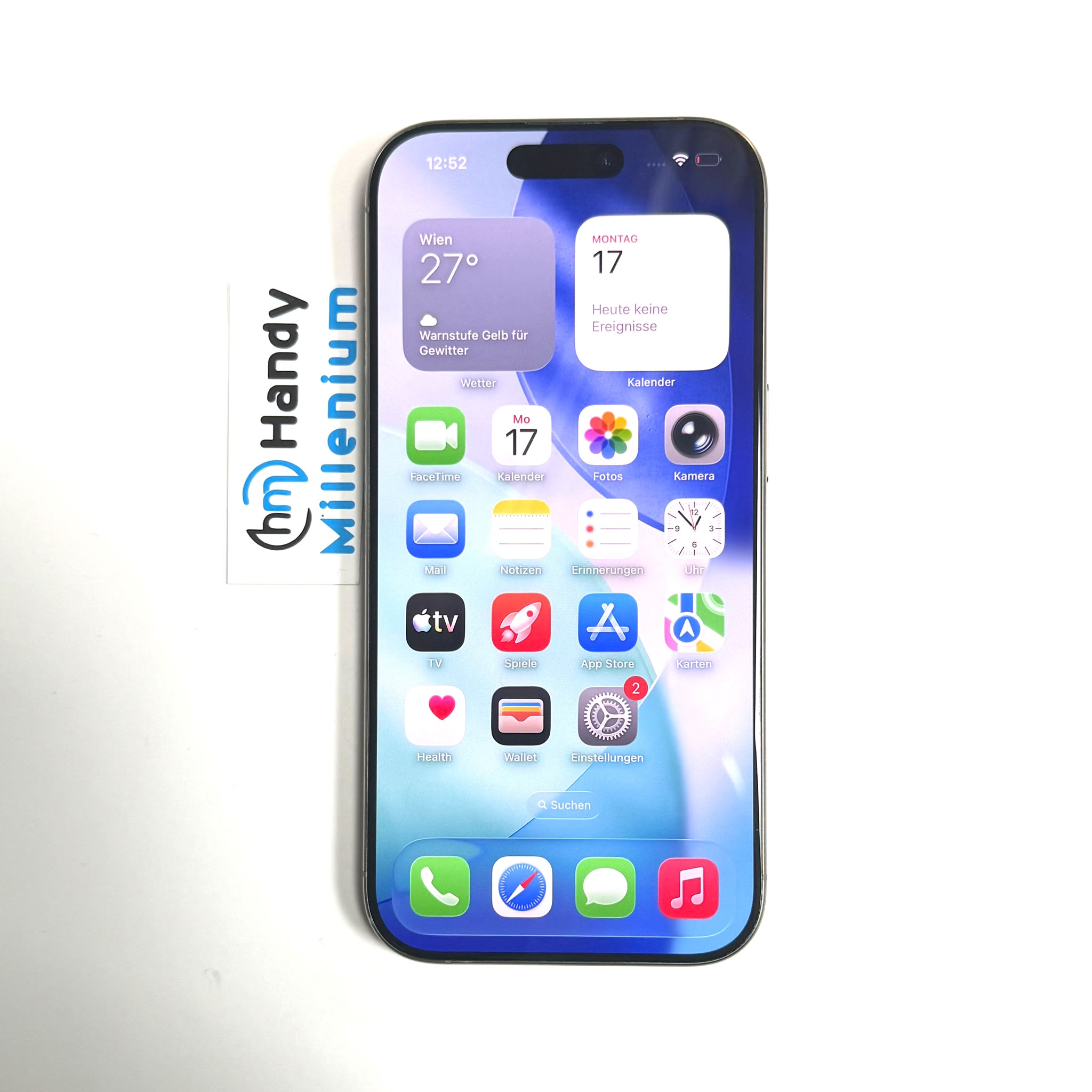 Apple iPhone 16 pro Naturgrau | 128GB - Erneuert – Bild 3